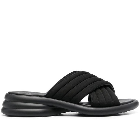 Camper Black Criss Cross Sandal - Picture 1 of 5